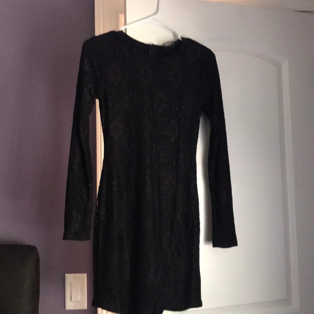 Black lace dress